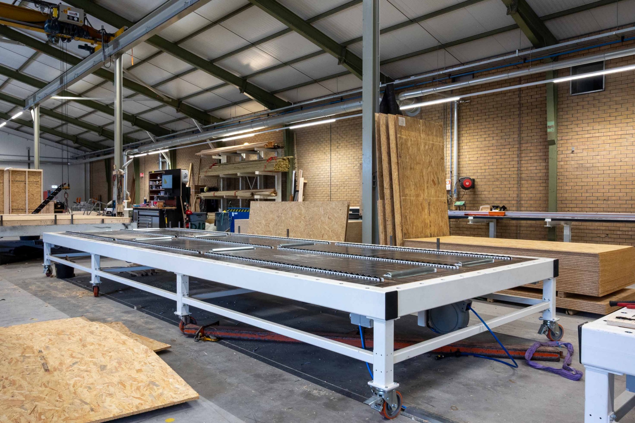 Overzicht van maatwerk frametafels voor HSB productie